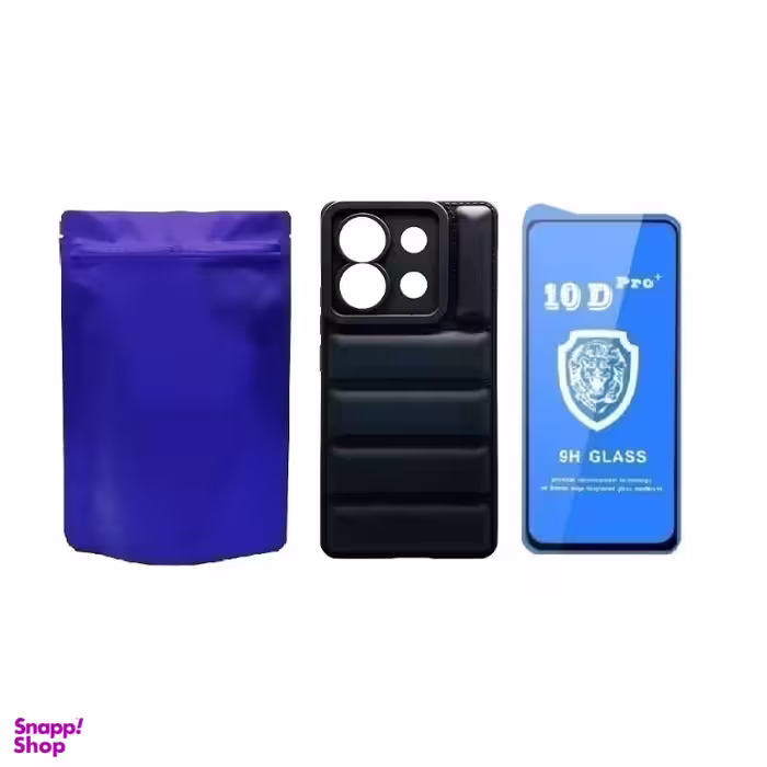 کاور موبایل مدل M-B Puffer مناسب شیائومی Note 13 4G به همراه محافظ صفحه نمایش Ten-D