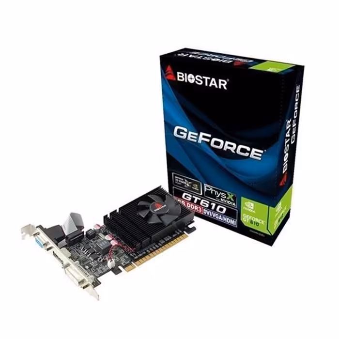 کارت گرافیک بایوستار GT610 1G DDR3 64BIT