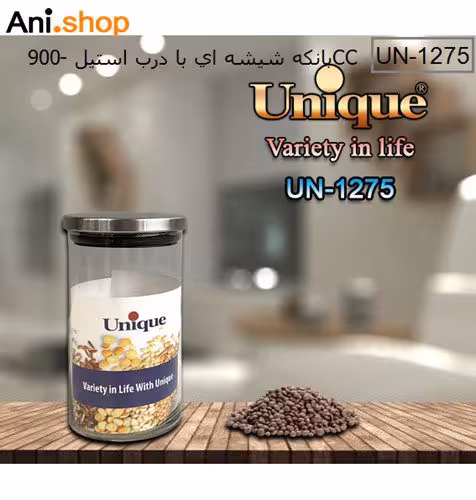 بانکه 900 شیشه ای درب استیل مدل UN-1275 کد 284