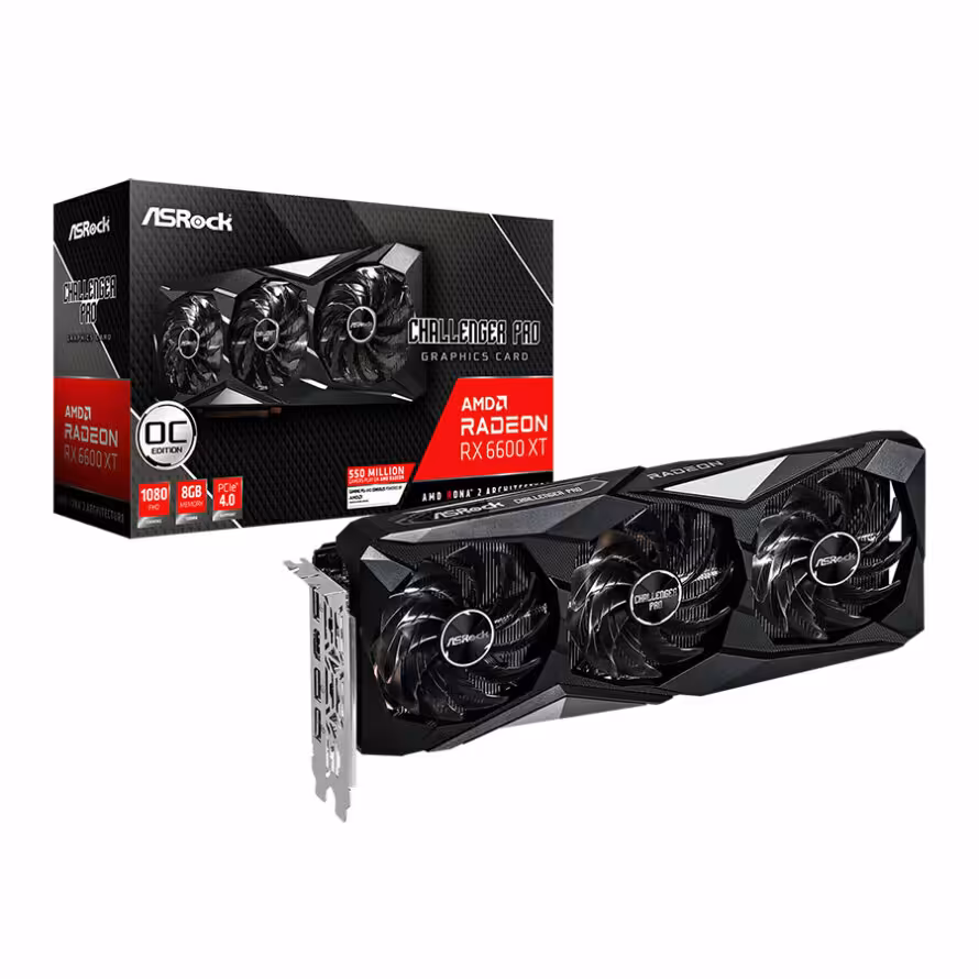 کارت گرافیک ازراک RX 6600 XT Challenger Pro 8GB OC