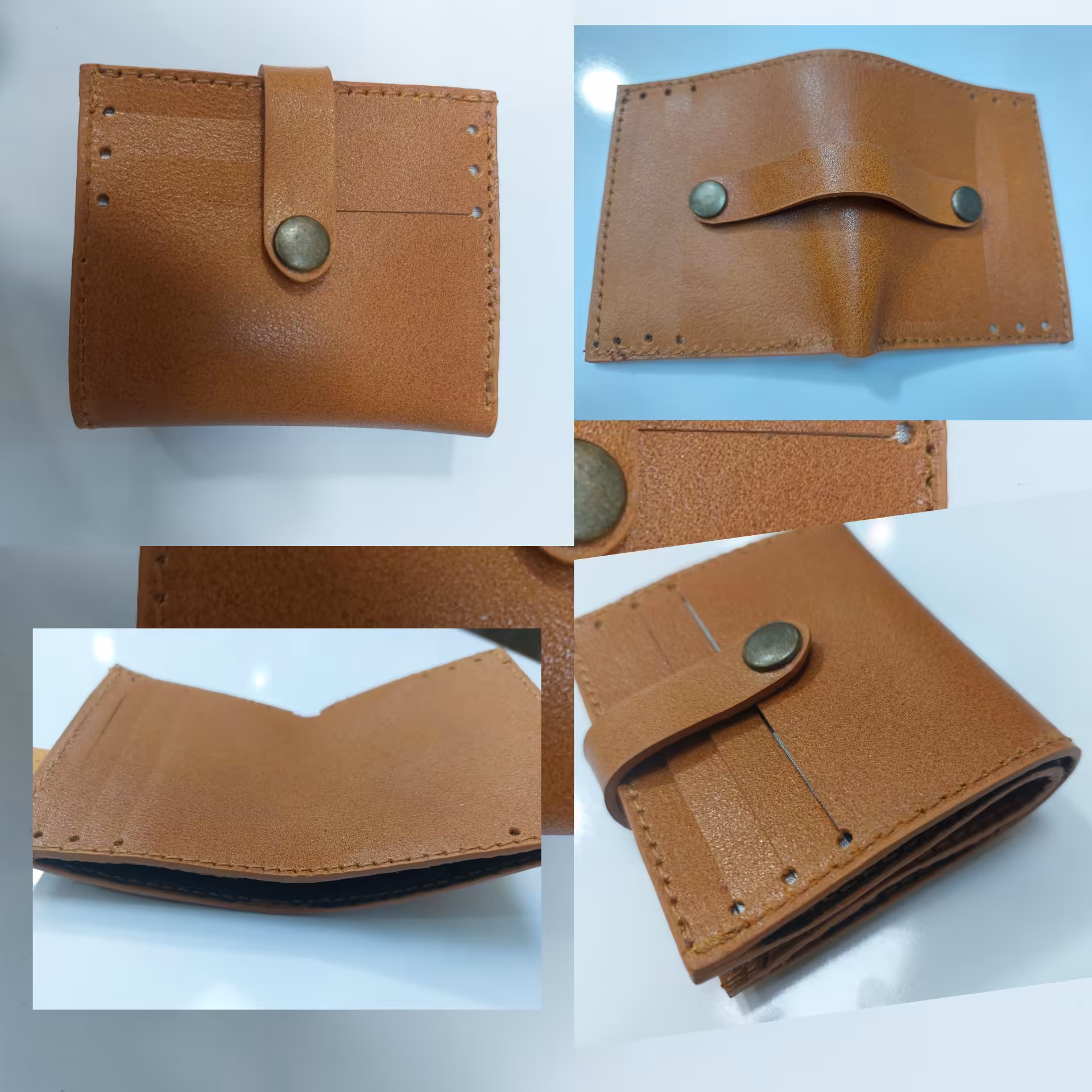 کیف پول و جا کارتی تمام چرم طبیعی بسیار جادار و با کیفیت