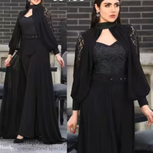 سرهمی سه تیکه دانتل برجسته مدل گیسو(موجودی سوال شود)