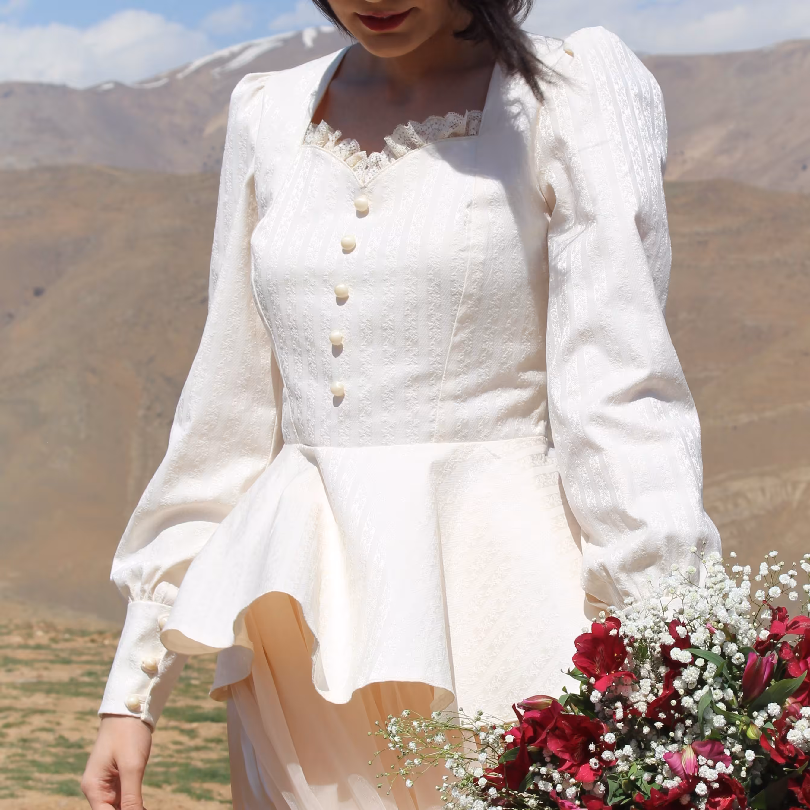شومیز مجلسی کرم