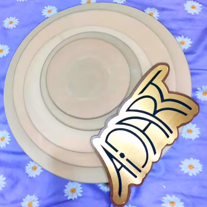 بشقاب سفالی خام سایز  30  سانت(دیوارکوب)