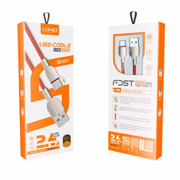 کابل تبدیل USB به Lightning الدینیو مدل LS411