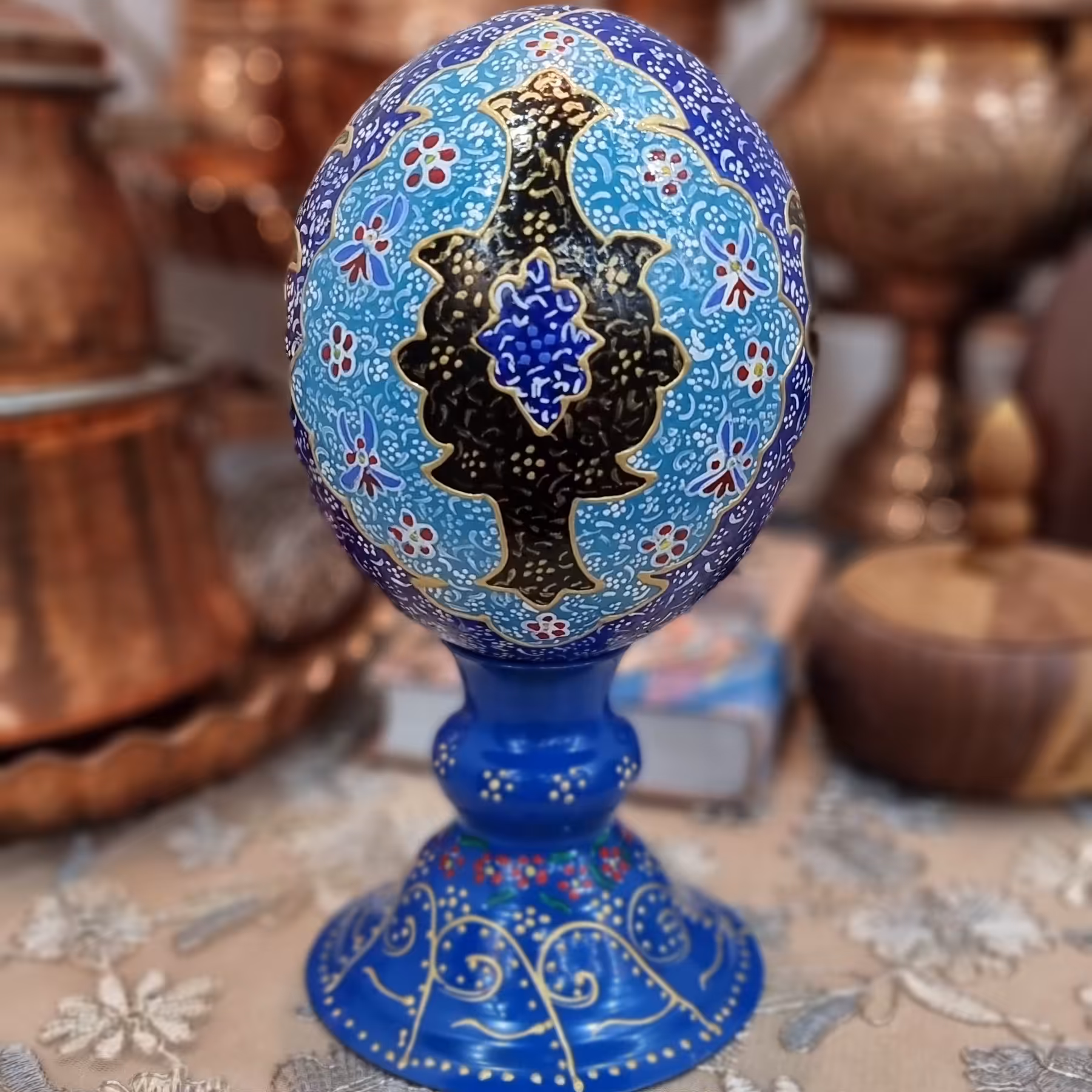 تخم شترمرغ طرح مینا (پس کرایه)