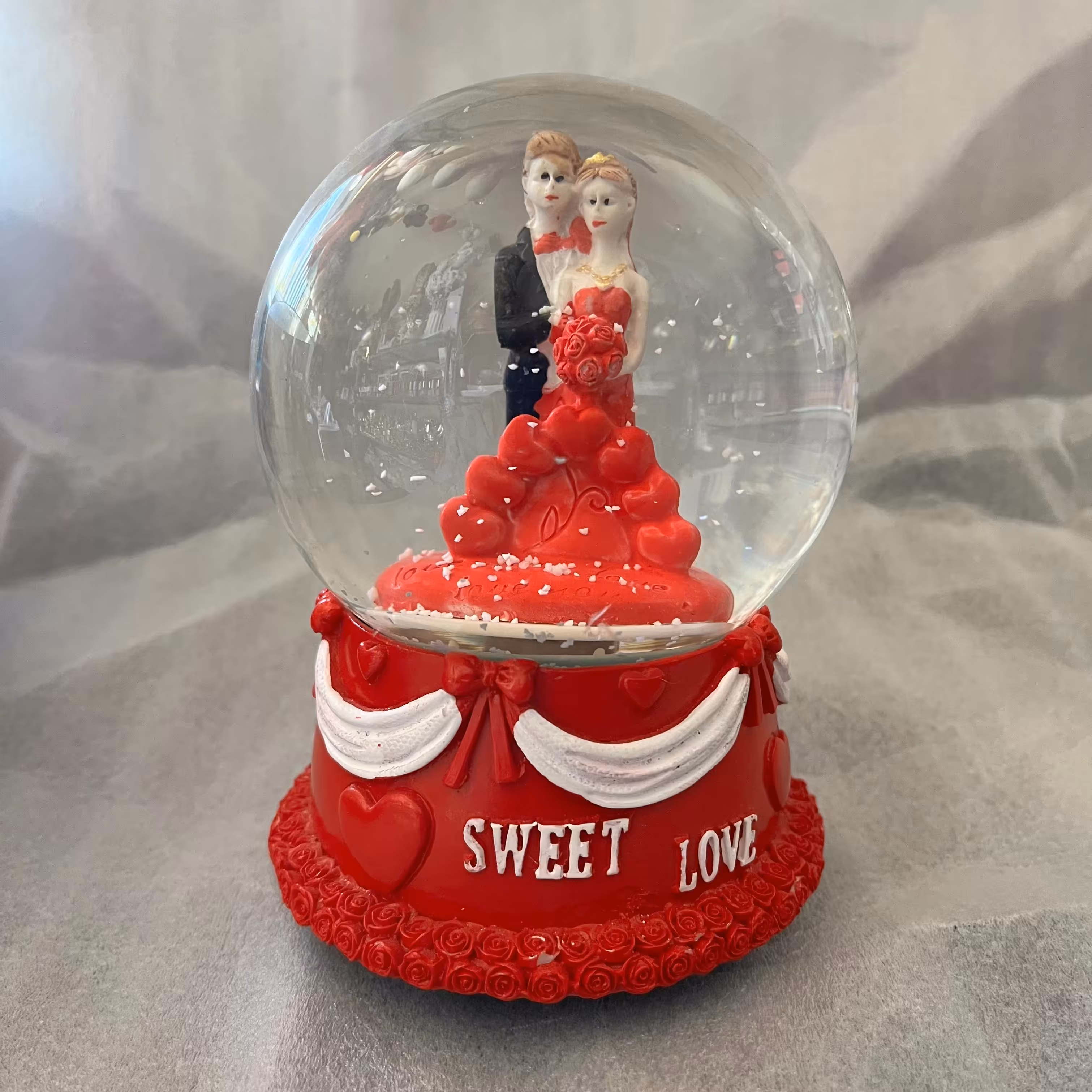 گوی موزیکال کوکی بزرگ عروس داماد کد 1