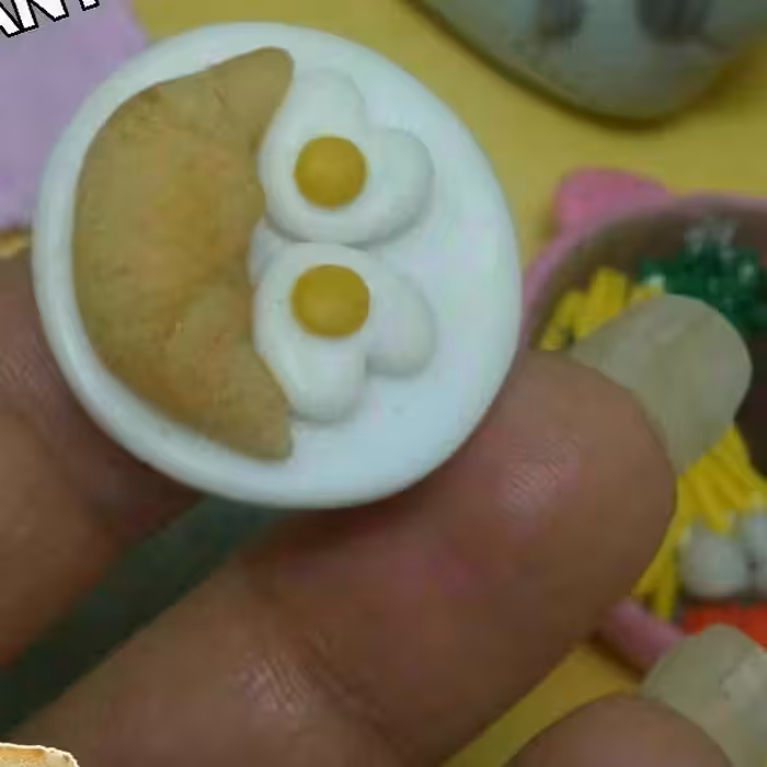 بشقاب صبحانه باربی خمیری