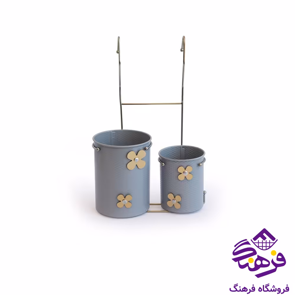 جاقاشق اقتصادی دوقلو رنگی گلدار اسمان ERG 136