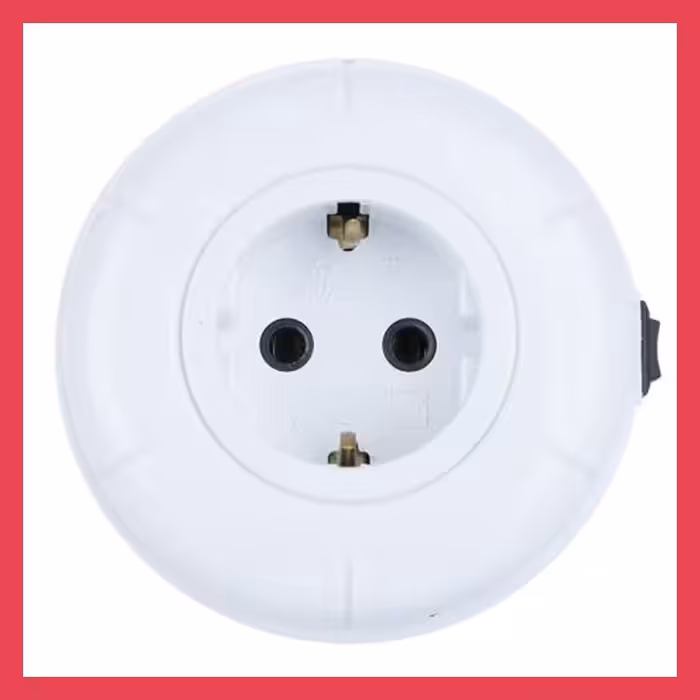 چراغ خواب و پریز برق ارت دار تیراژه مدل ستاره