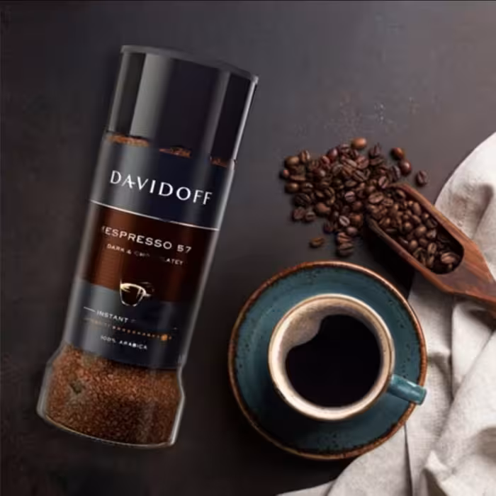 قهوه فوری دیویدف اسپرسو اصل Davidoff Spresso 57 تیره و شکلاتی 100 گرمی دیویدوف