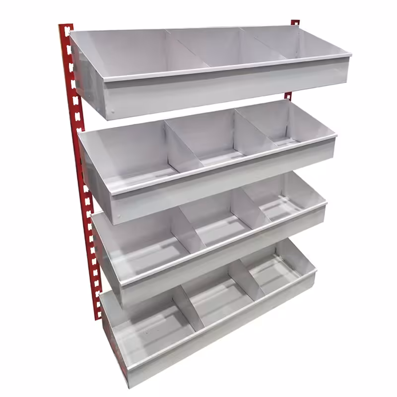 قفسه مدل جاحبوباتی 4 طبقه سایز 95x30پایه 2 متری(ارسال پس کرایه و به عهده مشتری)