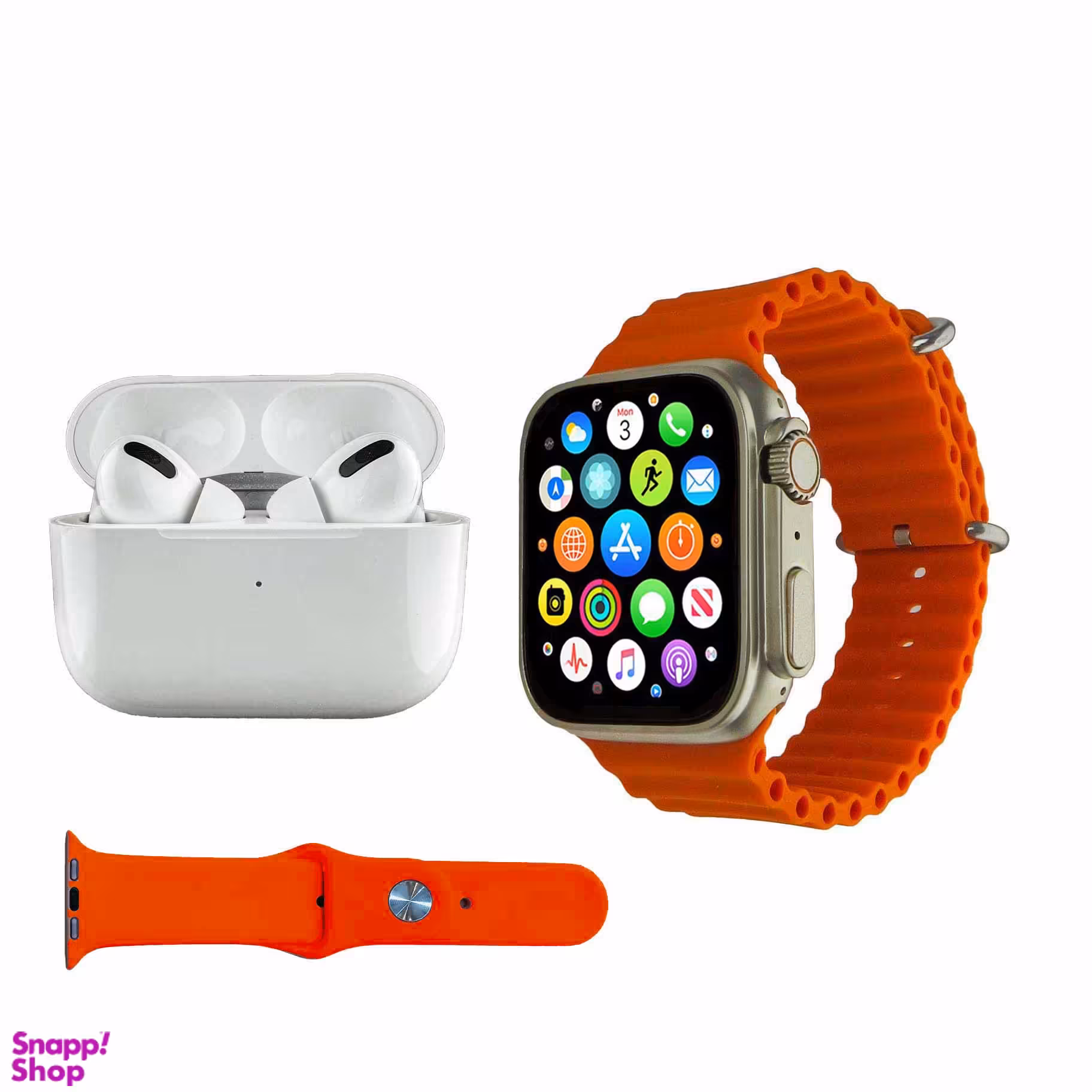 ساعت هوشمند ورنا مدل 01 Ultra Pack به همراه هندزفری بی سیم