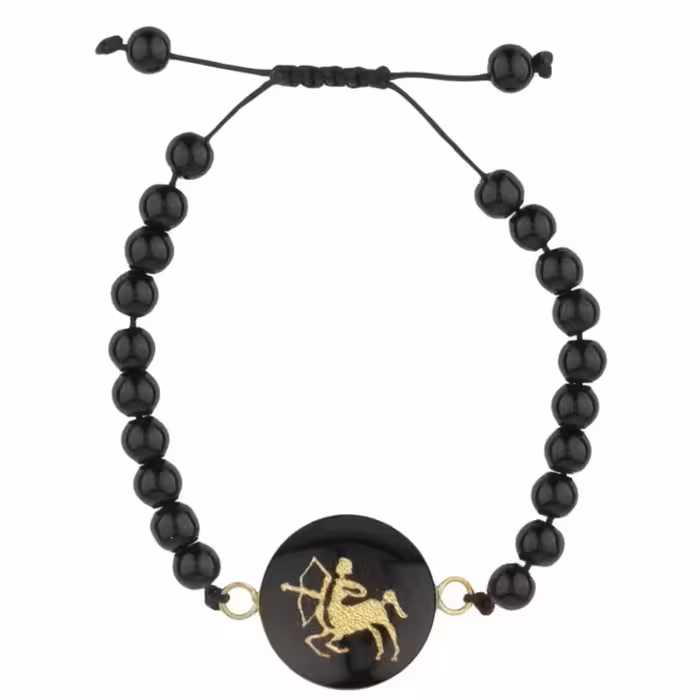 دستبند ماه تولد آذر سنگ اونیکس اصل