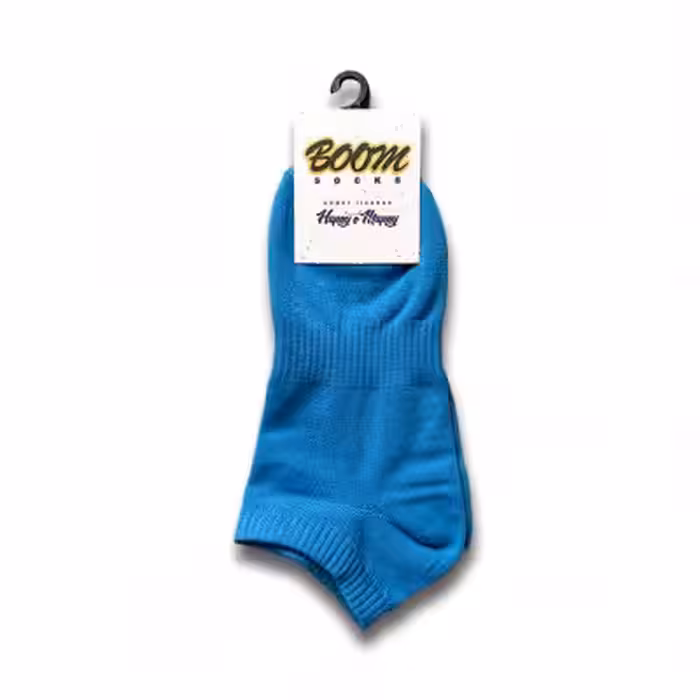 جوراب آبی مچی ساده پنبه فری سایز