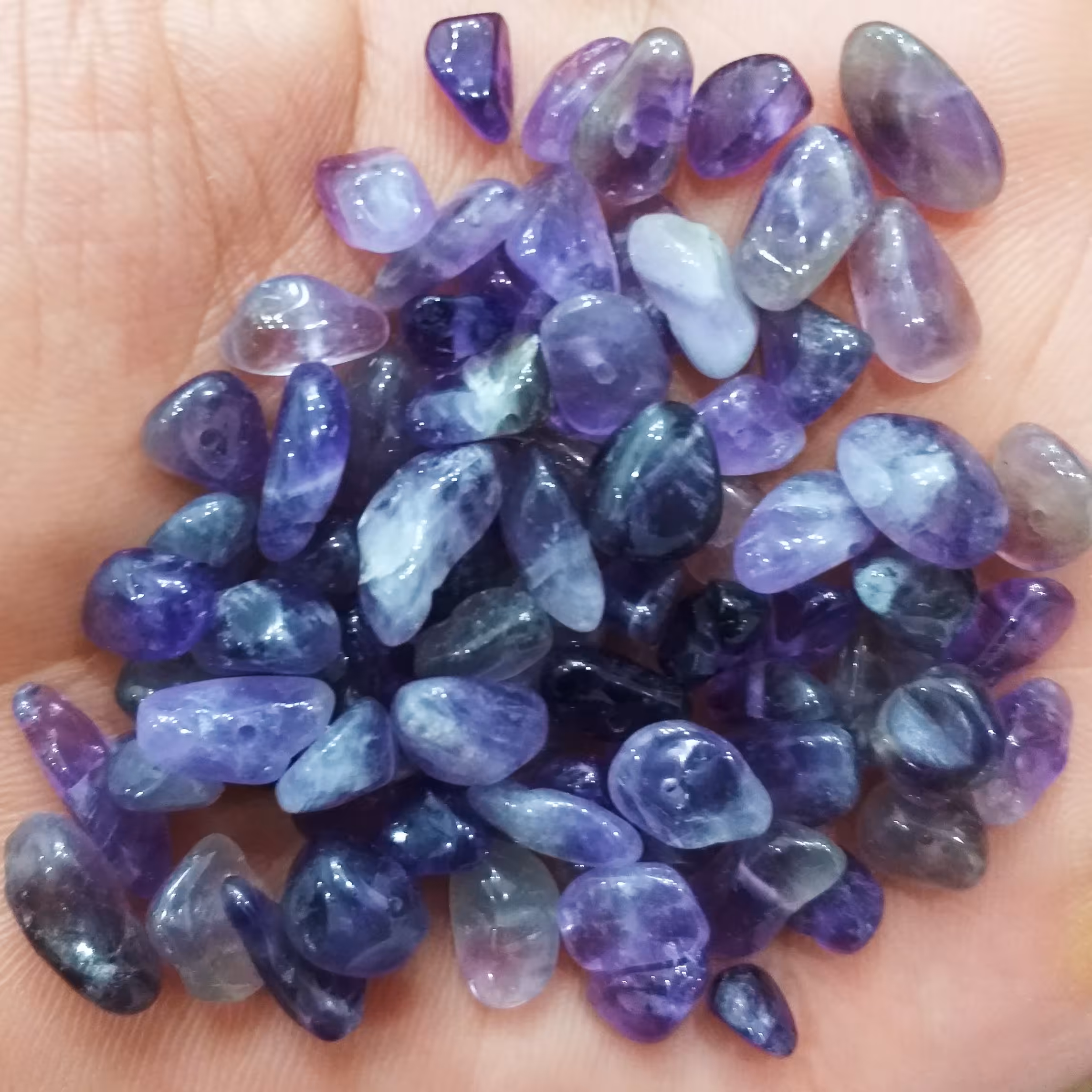 مهره سنگ آمیتیست تراش نخورده اصل و معدنی با بهترین رنگ،کیفیت و قیمت