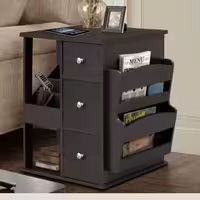 کتابخانه کنار مبلی ساده-c58