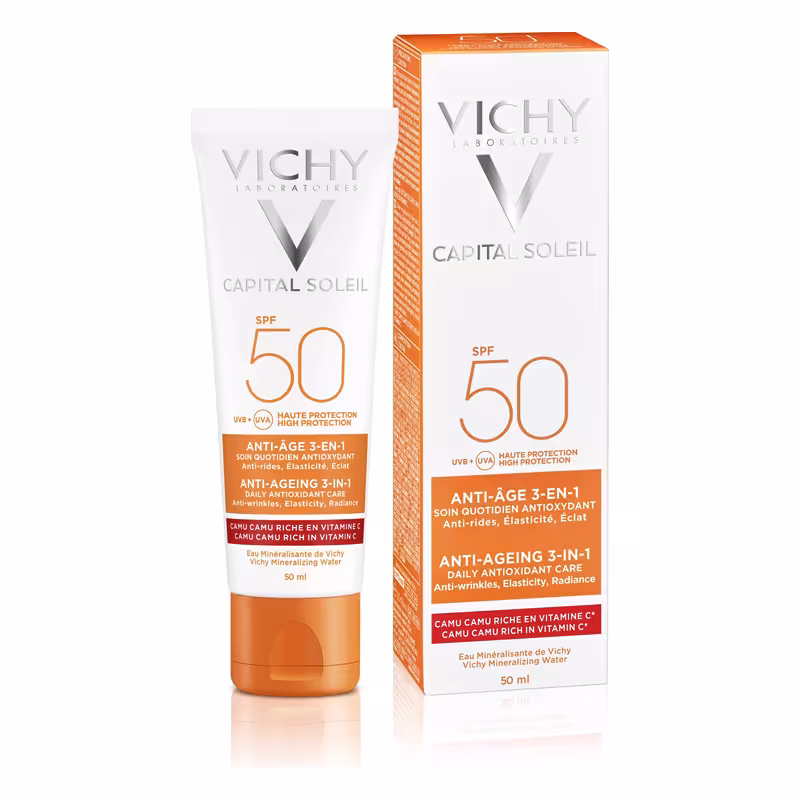 ضد آفتاب Capital soleil ویشی حاوی ویتامین سی حجم 50 میل