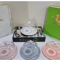 کره خوری(جا پنیری و جا کره ای) درب دار در رنگبندی متنوع جنس کفه پلاستیک باکیفیت و مقاوم 