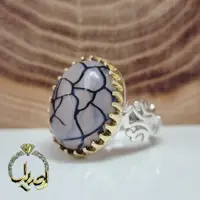 رکاب نقره طرح صفوی تاج برنجی
نگین عقیق دراگون اصل
وزن 12 گرم