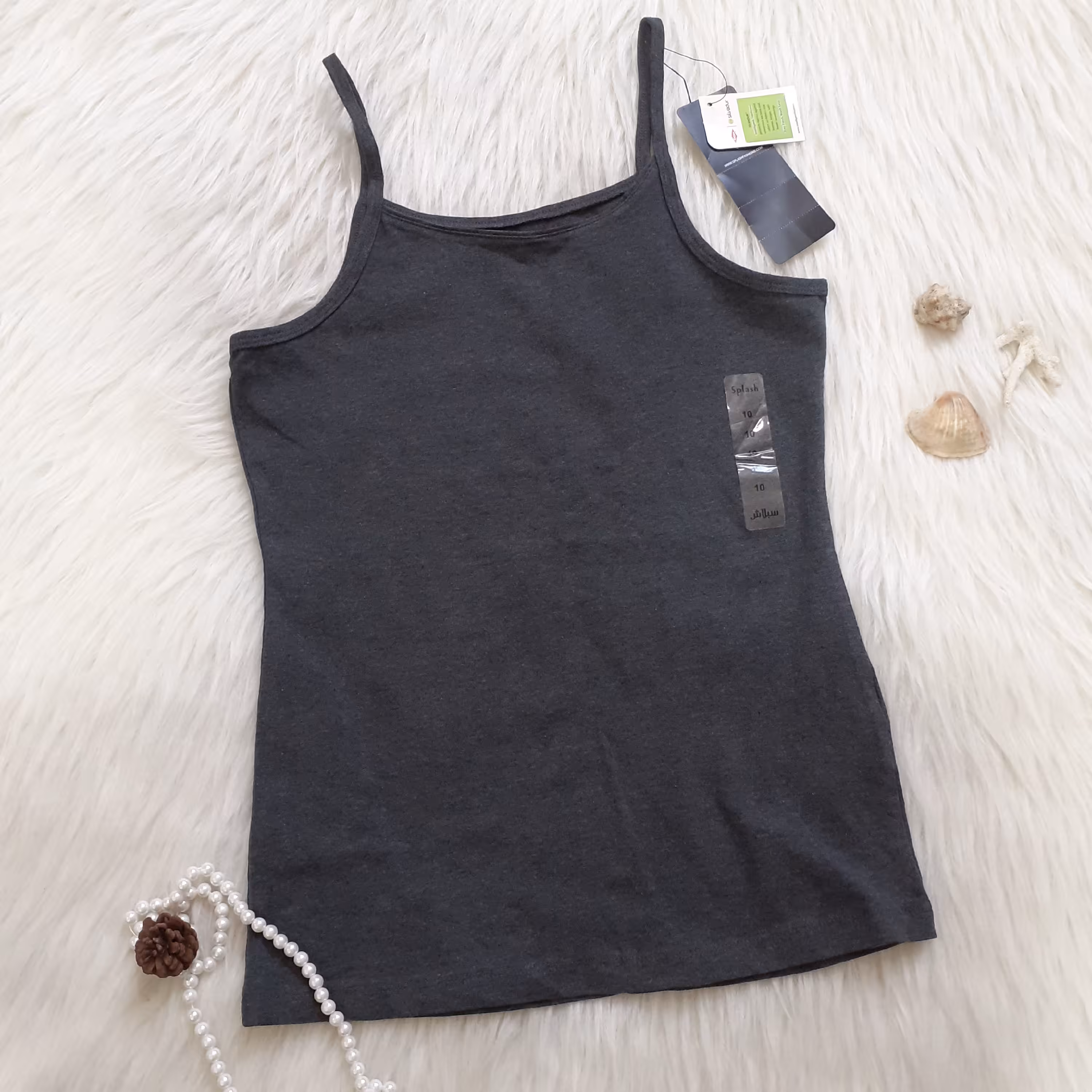 تاپهای بندی وارداتی بنگلادشی جنس نخپنبه سایز لارج تک رنگ نوک مدادی