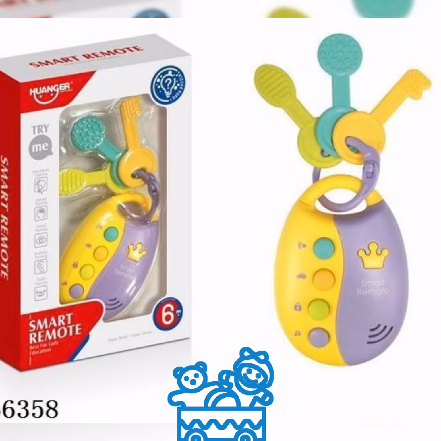 کلید با جا کلیدی موزیکال مارک هانگر جنس خوب وارداتی مناسب برای گروه سنی شش ماه به بالا