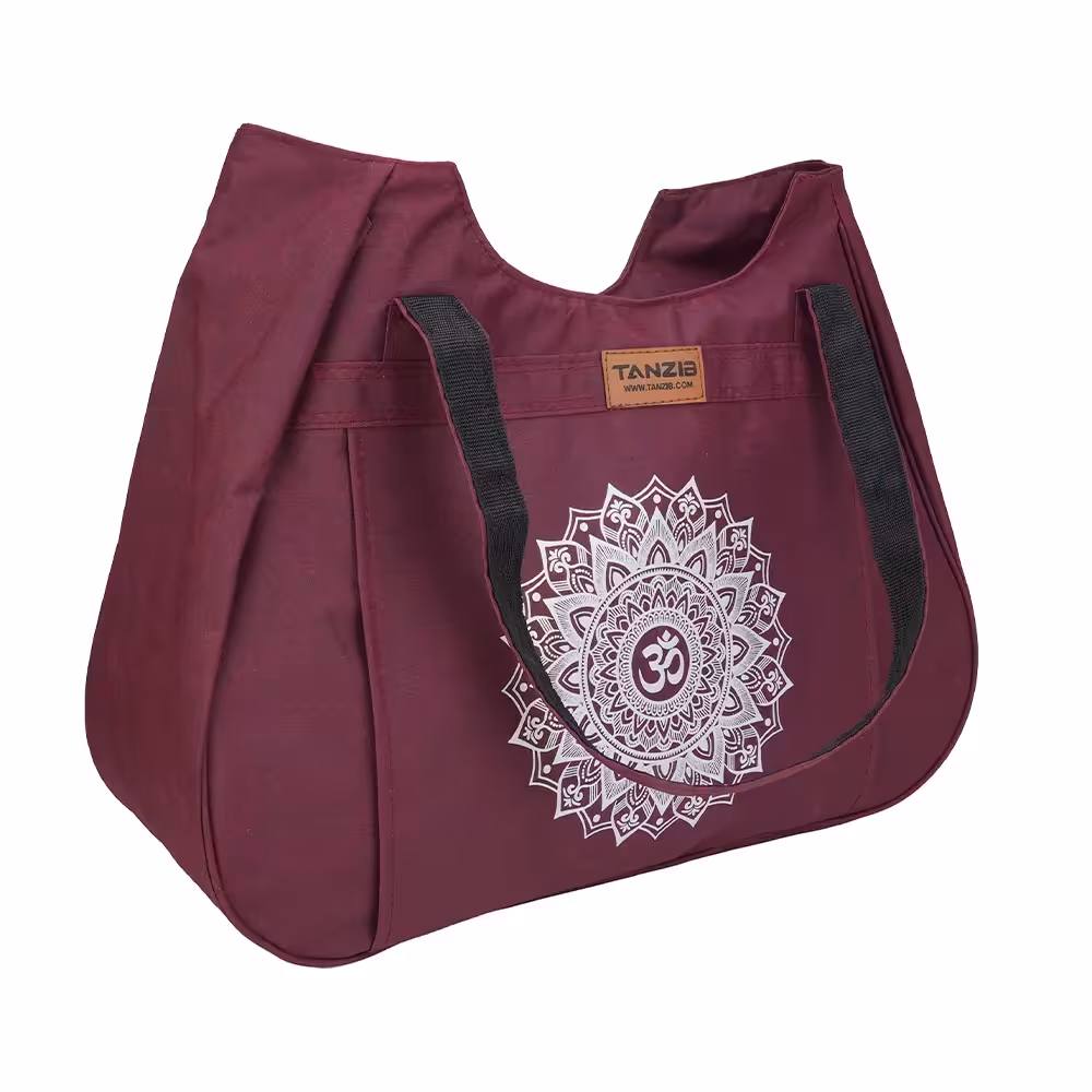 کیف یوگا تن‌زیب مدل TZ-5040 زرشکی - تن زیب خرید کیف مت یوگا با کیفیت و قیمت مناسب