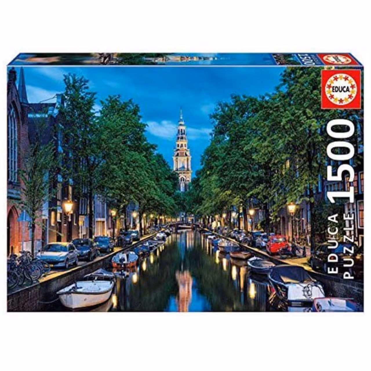 پازل 1500 تکه ادوکا مدل AMSTERDAM CHANNEL AT DUSK