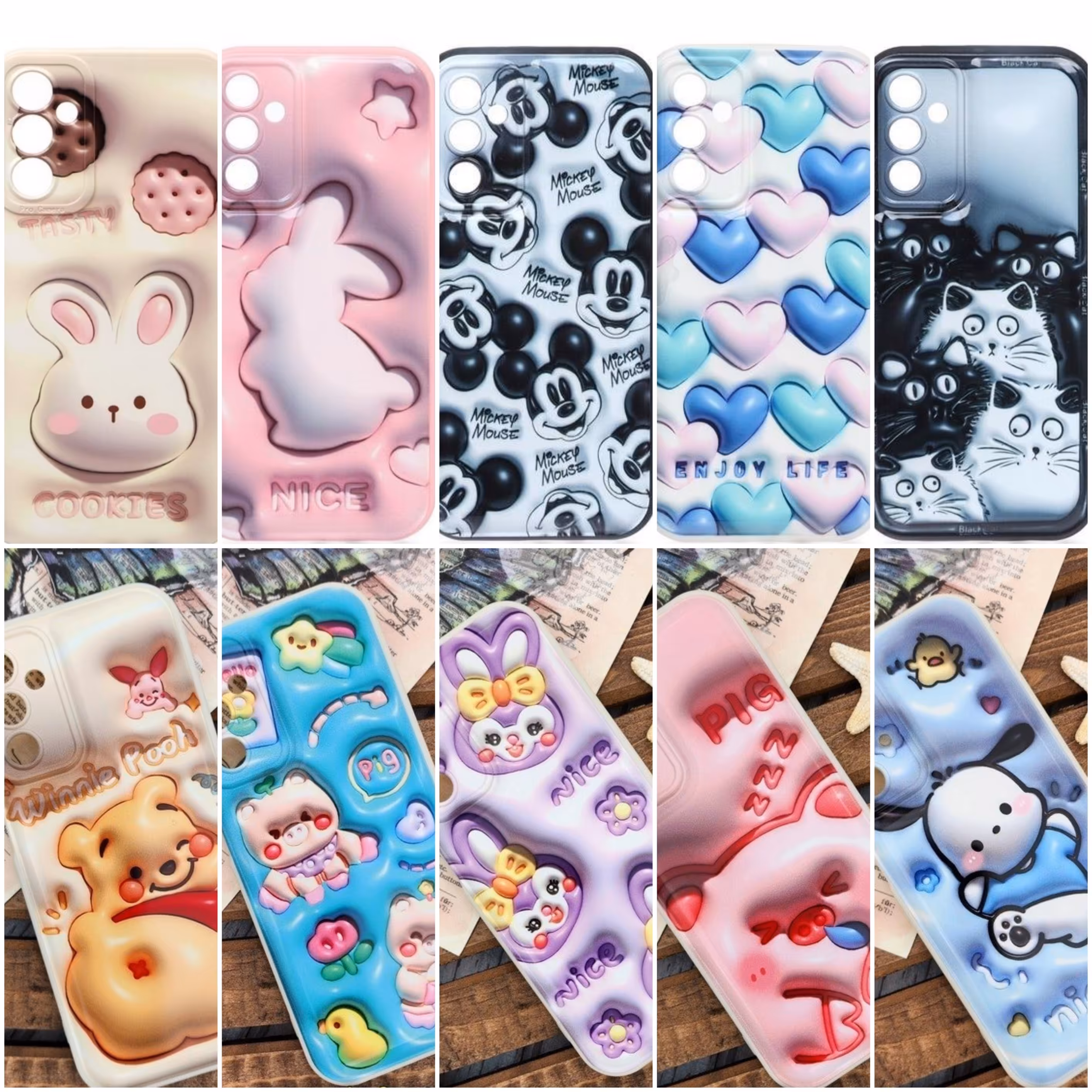 قاب گوشی سه بعدی طرحدار برای سامسونگ a14