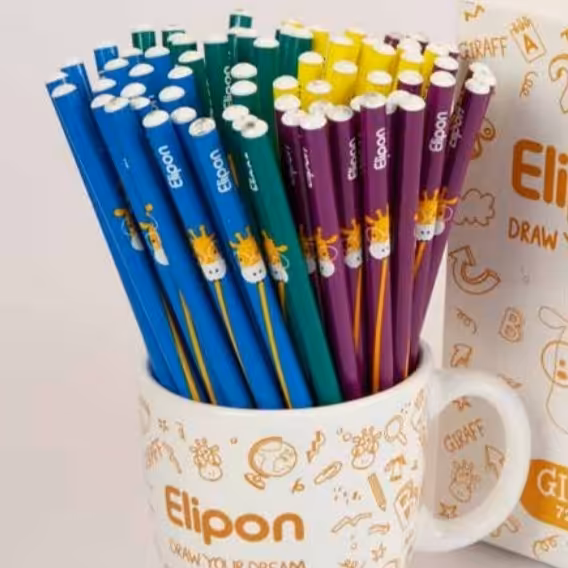 مداد مشکی فانتزی الیپون طرح زرافه