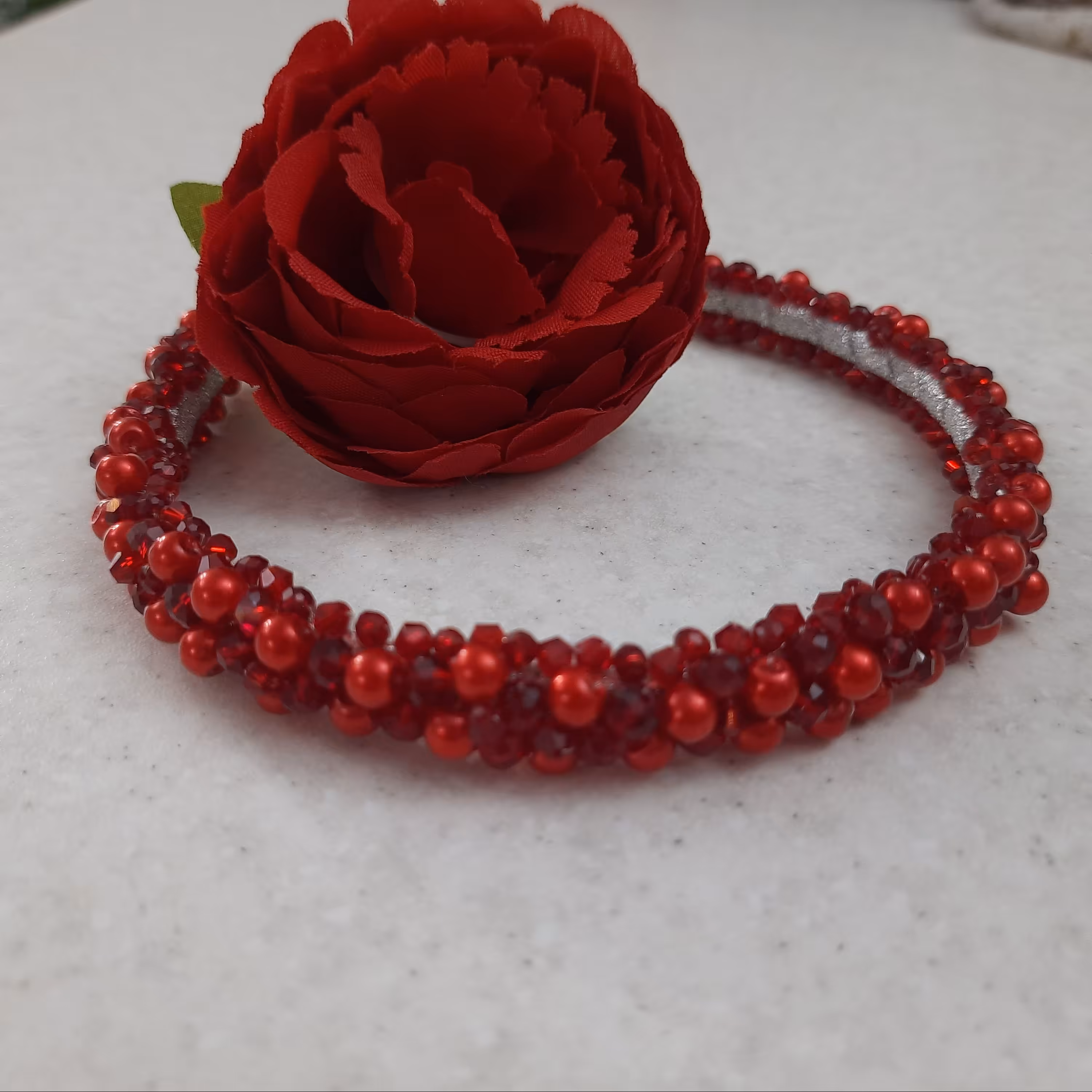 تل کریستالی 2سانتی قرمز