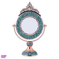 آینه فیروزه کوبی آقاجانی مدل تاج دار کد F073