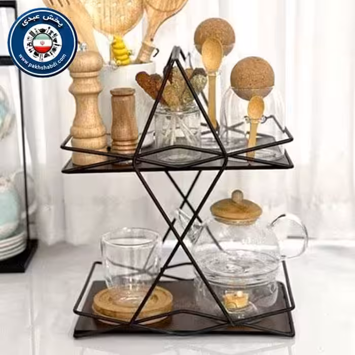 استند پاسماوری دو طبقه لوزی