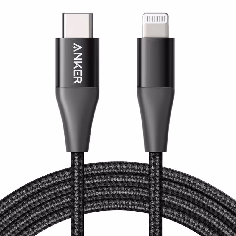 کابل تبدیل USB-C به لایتنینگ انکر مدل A8653 طول 1.8 متر