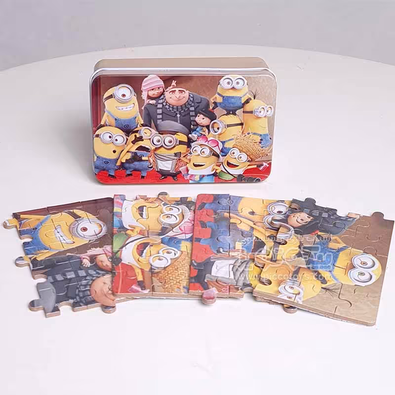 پازل مینیون  قوطی فلزی 60 تکه کد jd6012