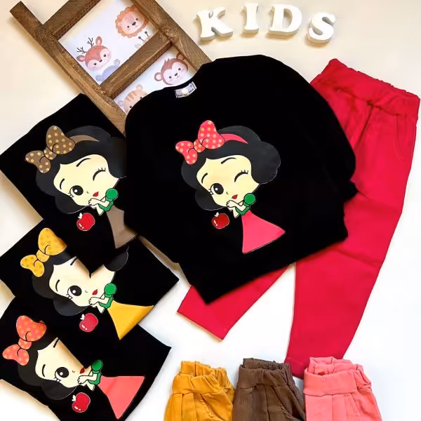 بلوز شلوار سفید برفی