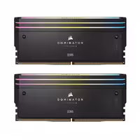 رم کامپیوتر DDR5 دو کاناله 6000 مگاهرتز CL32 کورسیر مدل Dominator Titanium RGB ظرفیت 32 گیگابایت