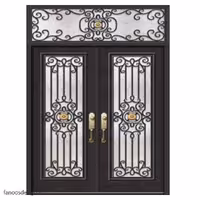 در ورودی فرفورژه ساختمان آهنی ساده کد 2134