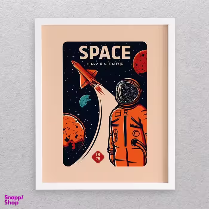 تابلو مدل دکوراتیو طرح فضانورد Space Adventure کد 666