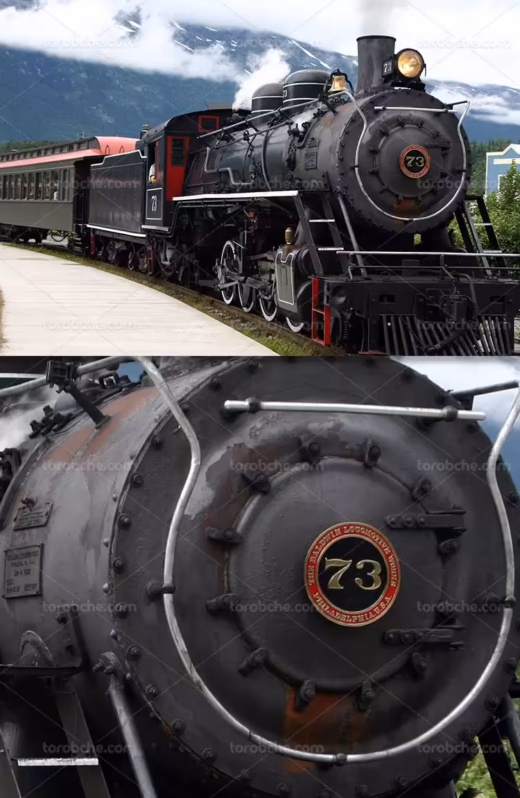 عکس قطار مسافربری | گرافیک با طعم تربچه