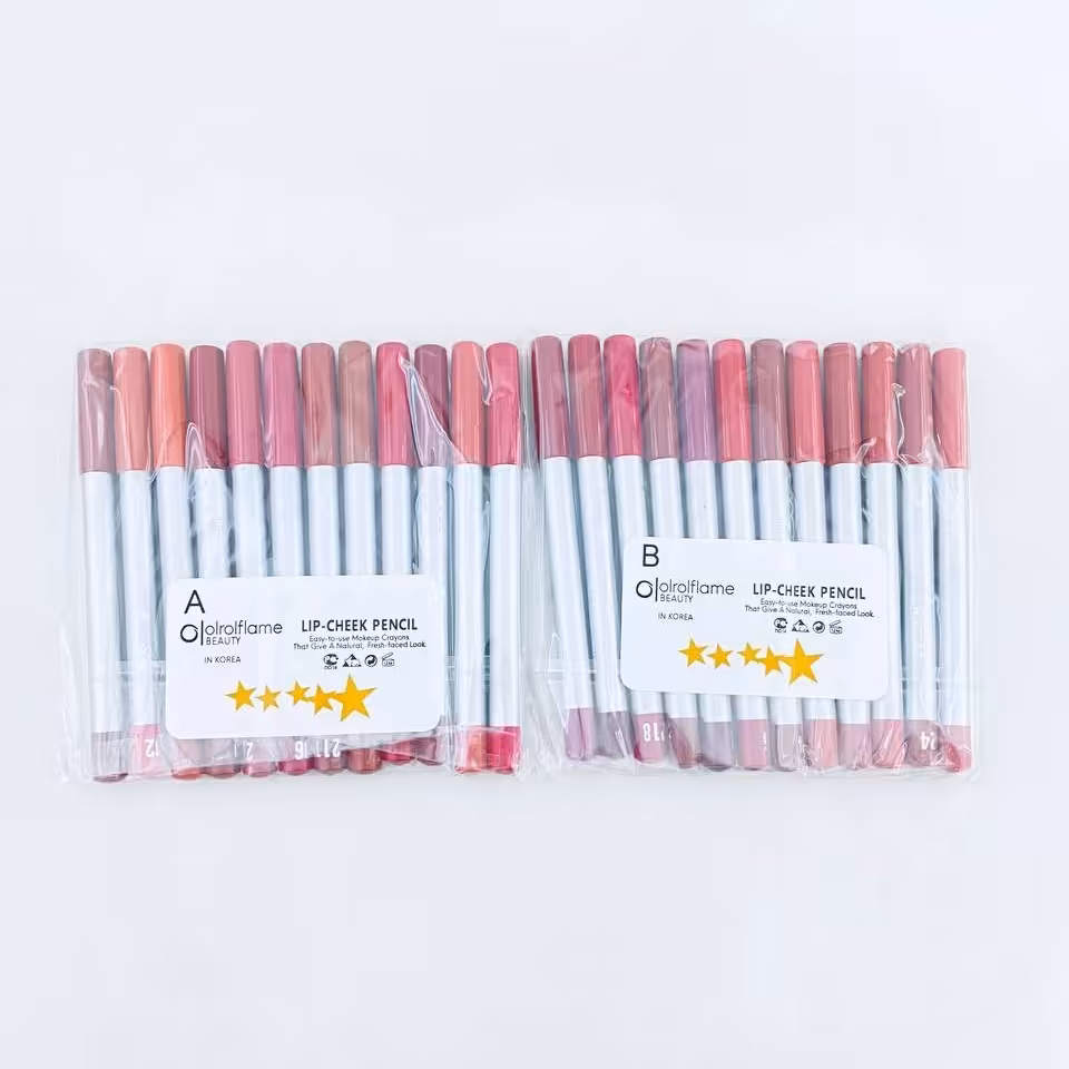 پک 12 عددی رژ مدادی پوکه سربی