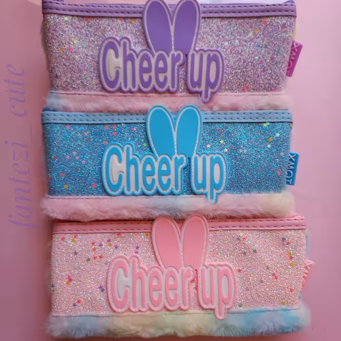 جامدادی پولیشی خرگوش جامدادی رنگین کمانی جامدادی فانتزی خرگوش جامدادی وارداتی نوشت افزار 