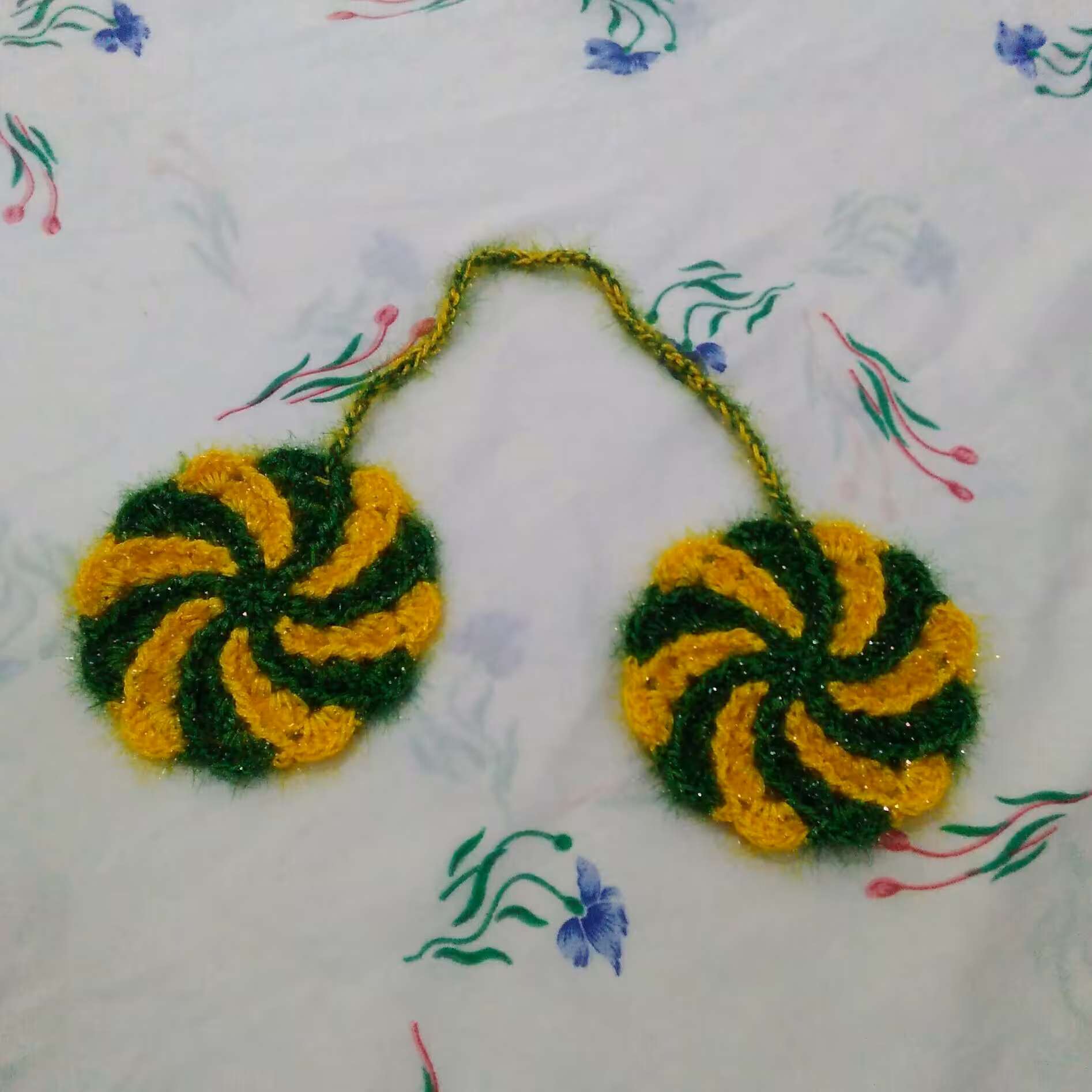 دست گیره آشپزخانه بافتنی فرفره ای(چرخشی)