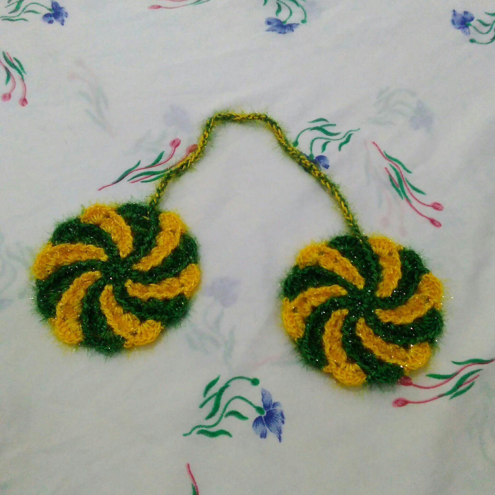 دست گیره آشپزخانه بافتنی فرفره ای(چرخشی)