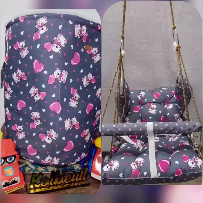 تاب پارچه ای و باکس اسباب بازی، کار ست باهم