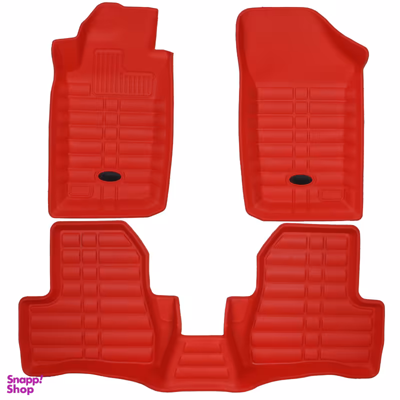 کفپوش سه بعدی خودرو بابل کارپت مدل چرمی مناسب برای پژو 206 صندوقدار