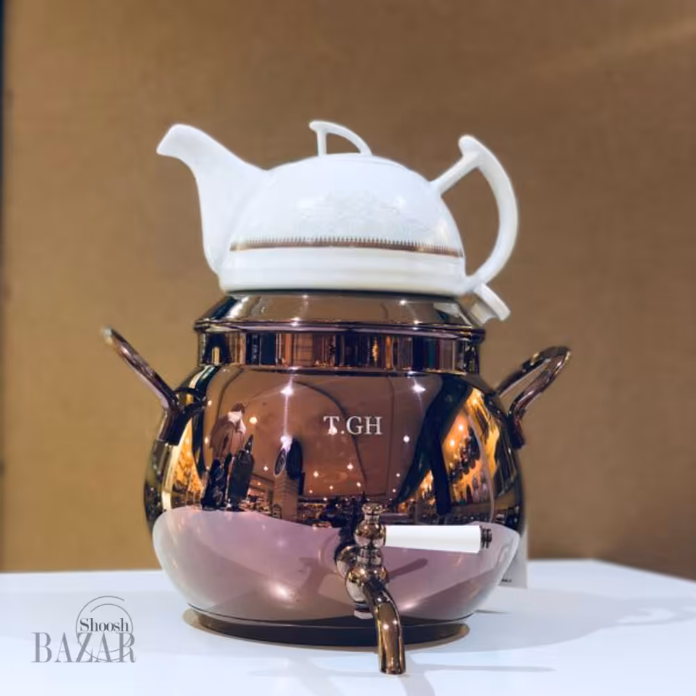 ست کتری و قوری تی جی اچ مدل پرشیا 5083 رزگلد