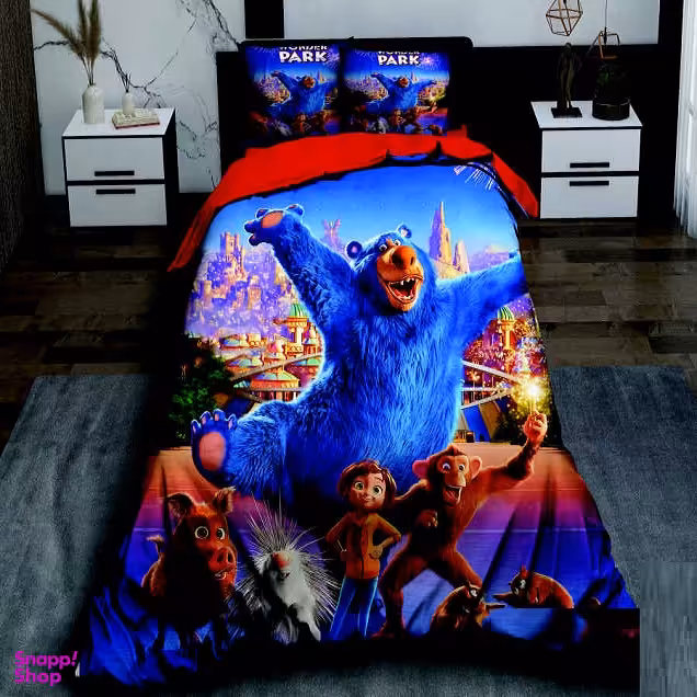 سرویس خواب طرح سه بعدی کد 1133 یک نفره پنج تکه