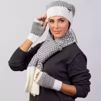 ست کلاه و شال گردن و دستکش سام مدل 306