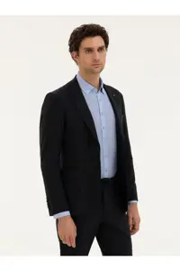 کت آبی مردانه ژاکت FIT SLIM NAVY کاشارل Cacharel